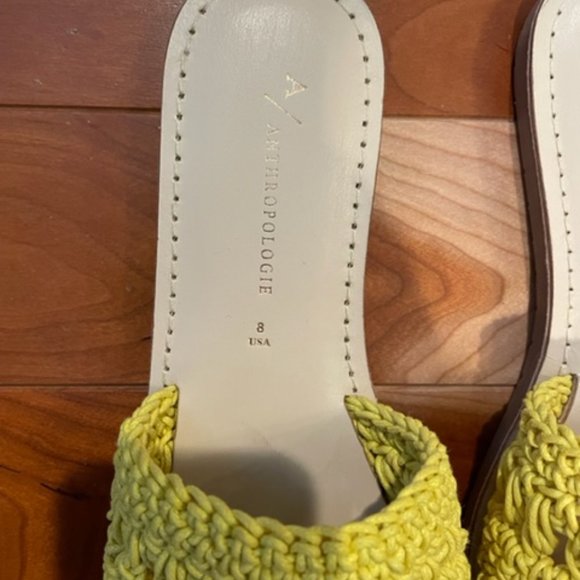 Anthropologie Yellow Crochet Sandals - Picture 2 of 5